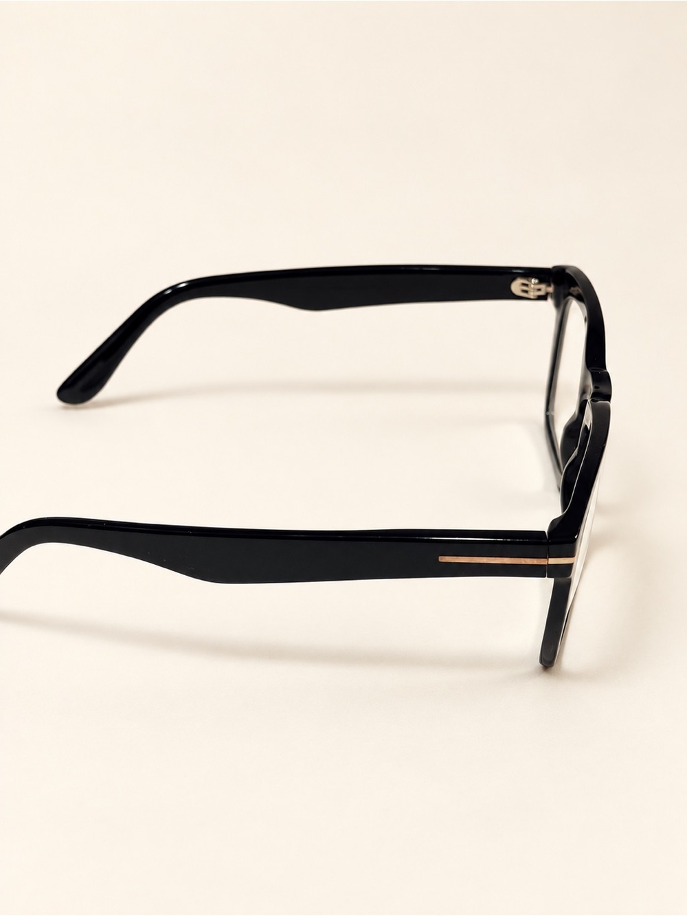 Tom Ford TF6025-B ECO 001 Black Eyeglass Frames 50-22-145 Tom Ford Black Rectang - Picture 8 of 9